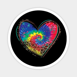 Tie Dye Heart Magnet